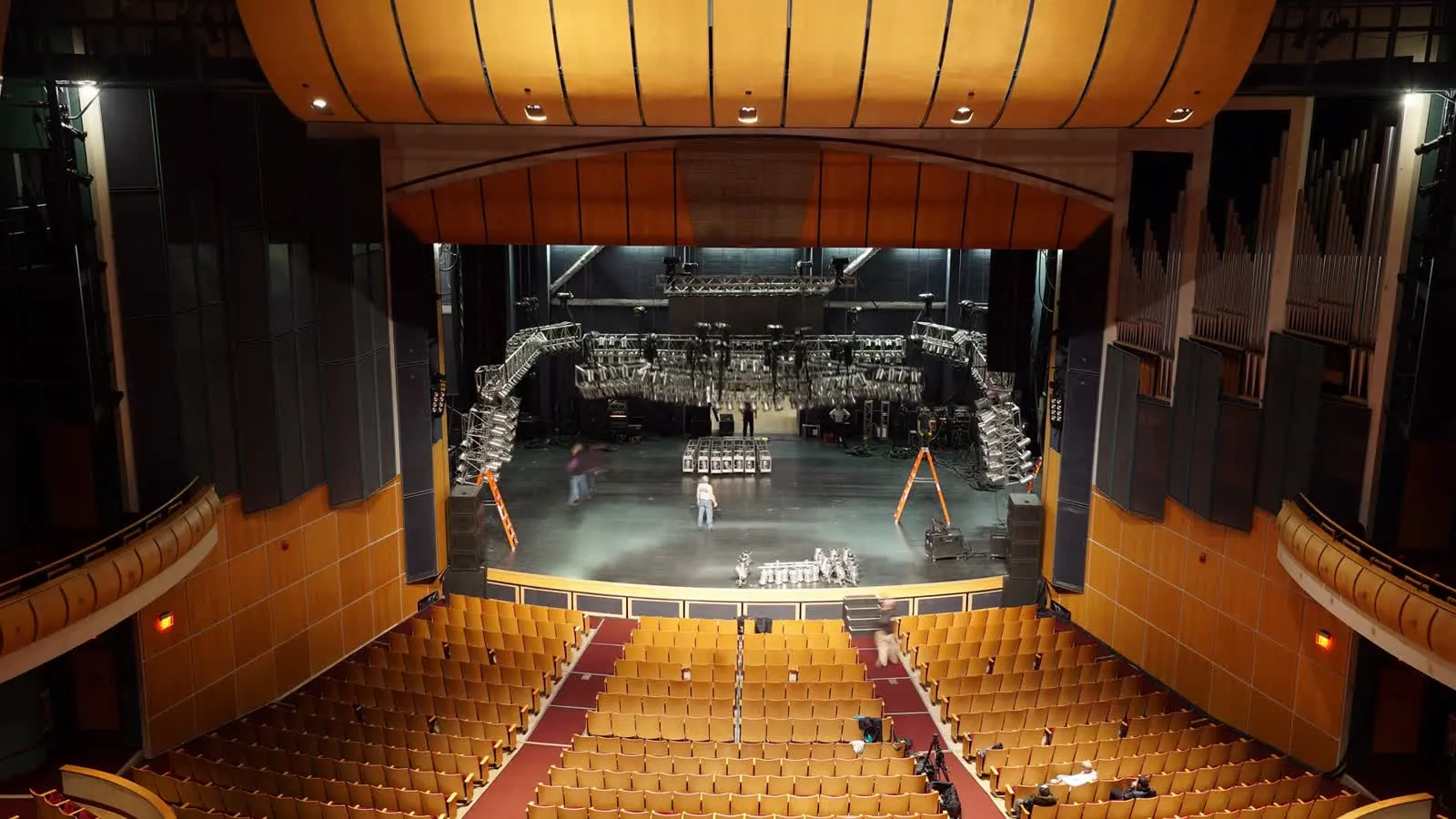 Stage lighting setup used as an illustrative event production image